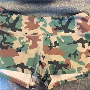 Spandex shorts Feed Me Fight Me